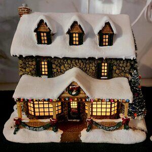 Thomas Kinkade Hawthorne Christmas Village From the Heart Gifts Illuminated